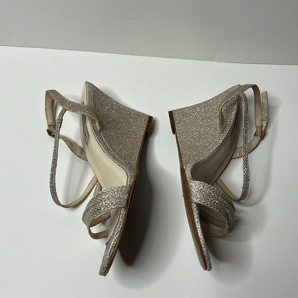 Touch Ups size 8 strappy, glittery wedges - Picture 4 of 9